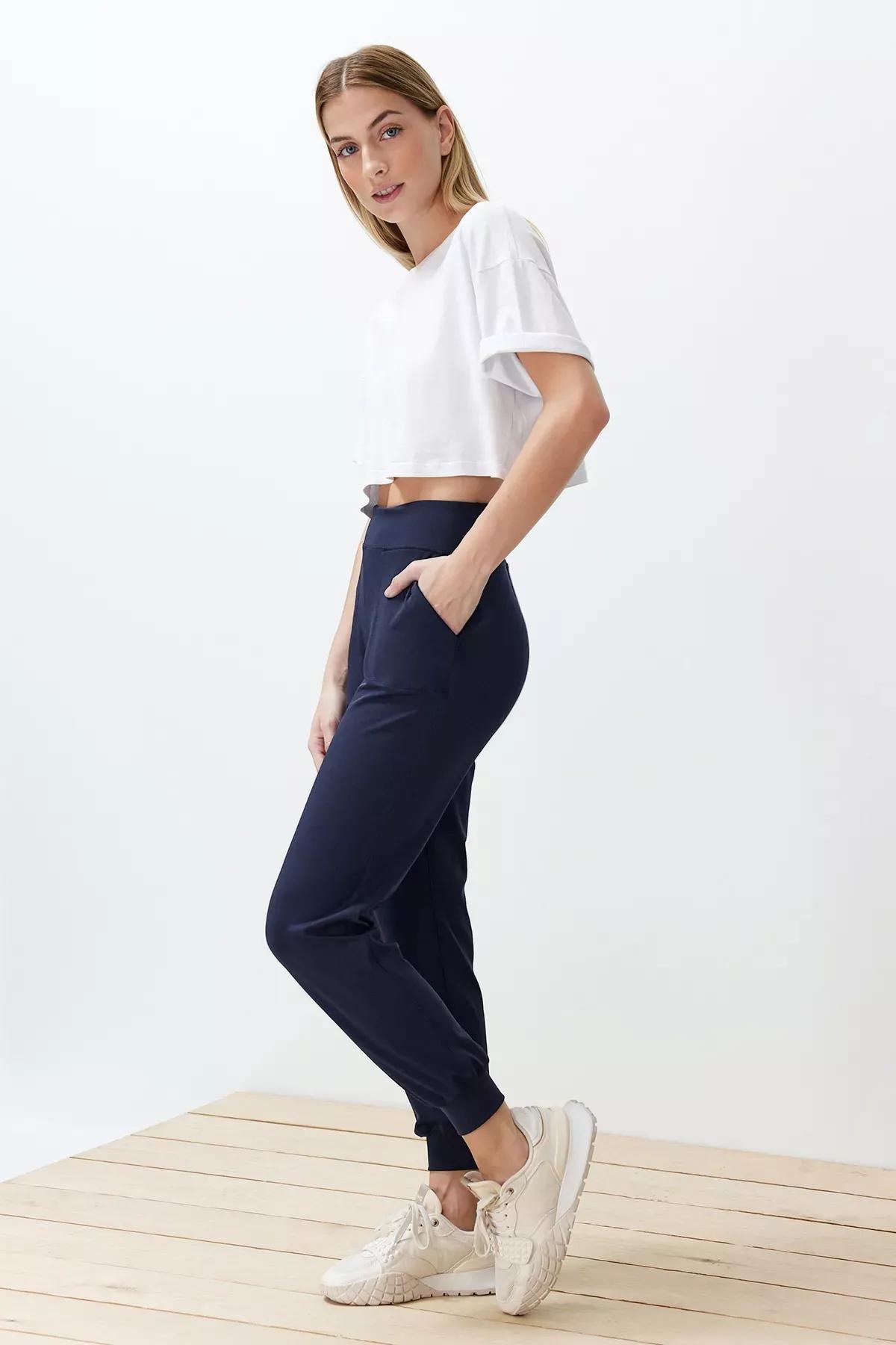 Navy Scuba Knit Sweatpants, , large image number 2