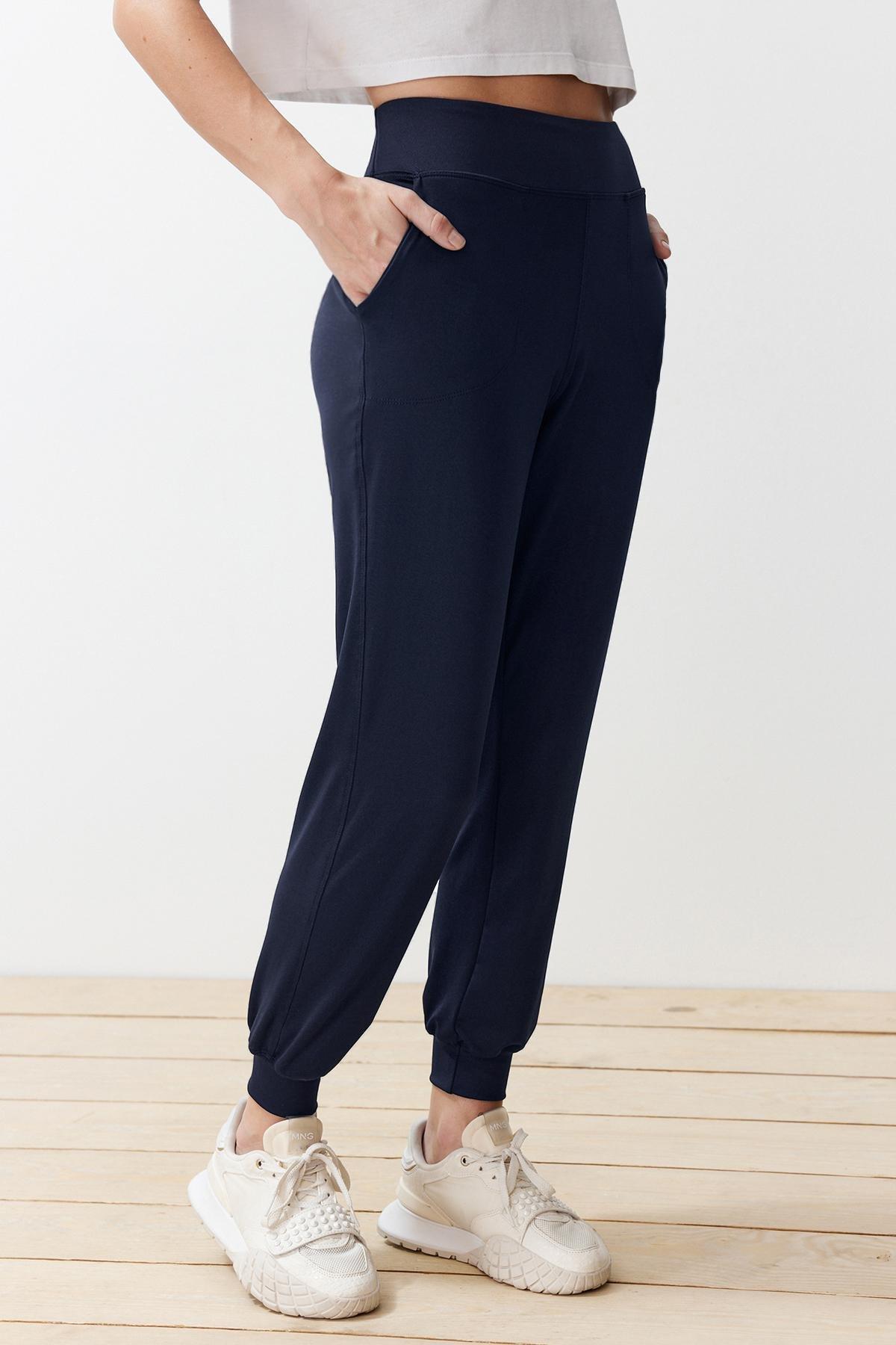 Navy Scuba Knit Sweatpants, , large image number 3