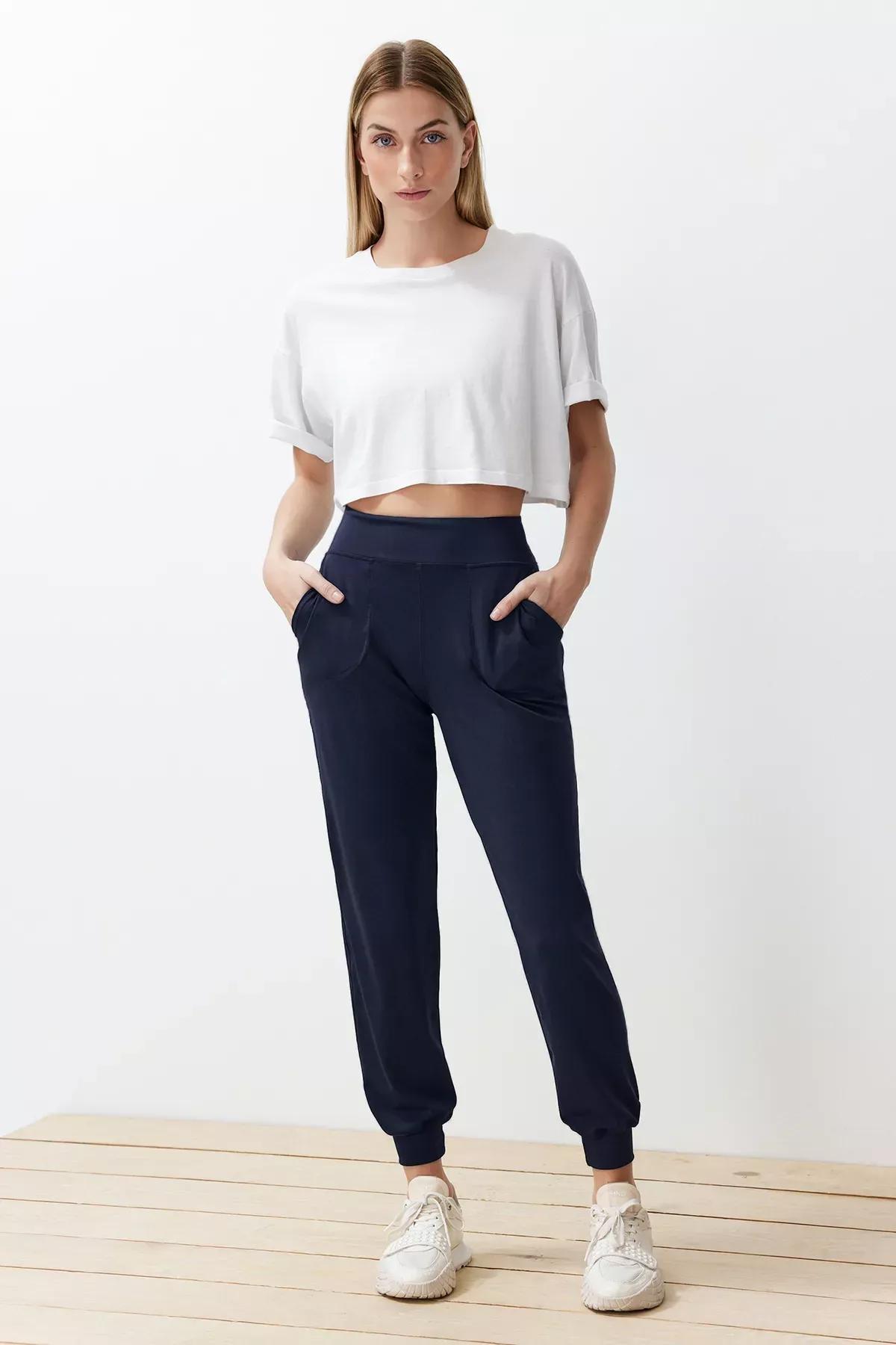 Navy Scuba Knit Sweatpants, , large image number 3
