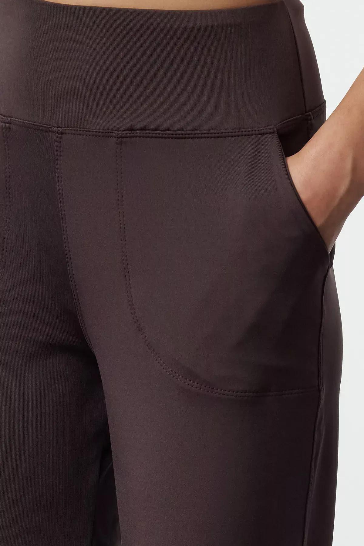Brown Scuba Knit Sweatpants, , large image number 3