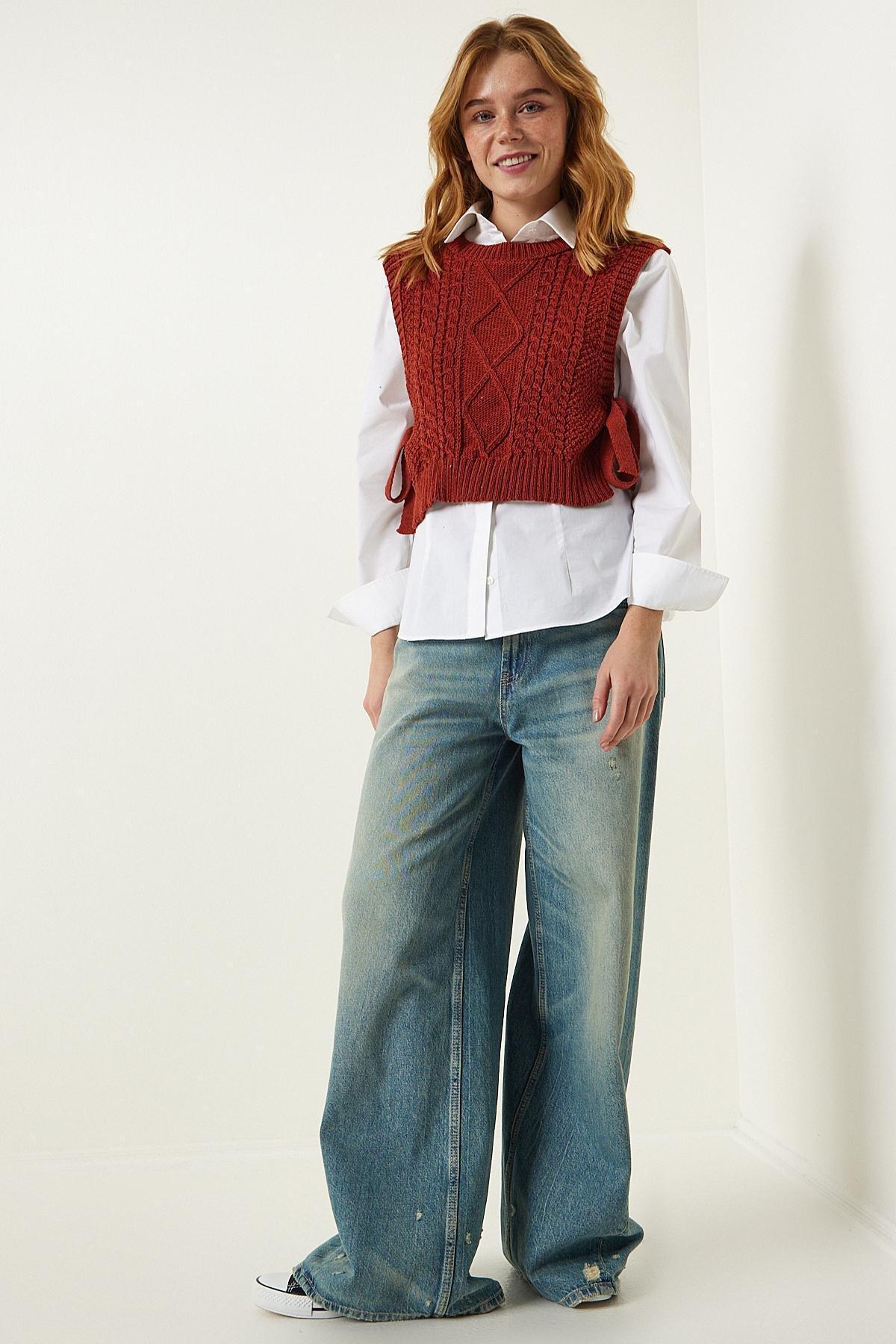 Blue Patterned Knitted Sweater, Tile, large image number 1