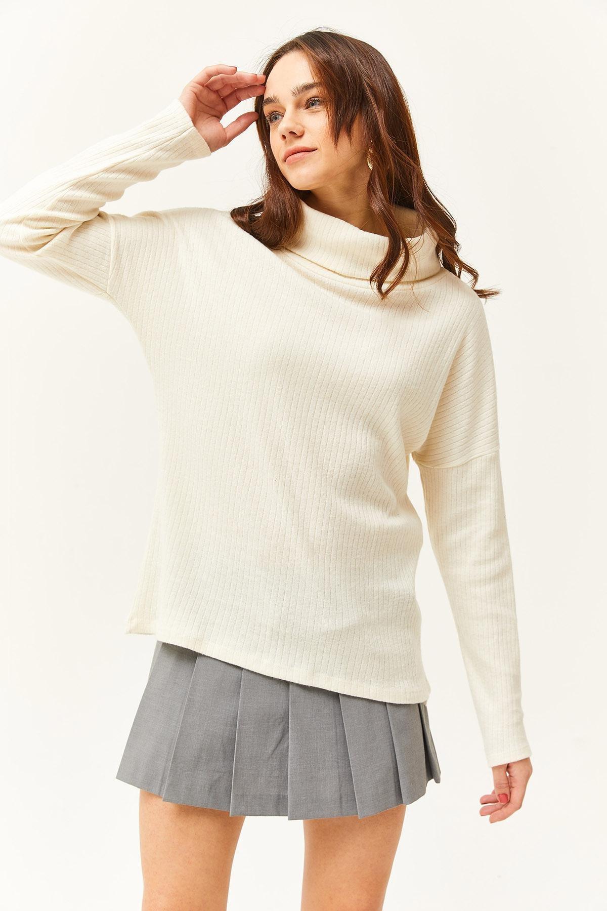 Ecru Plain Casual Blouse, Ecru, large image number 2