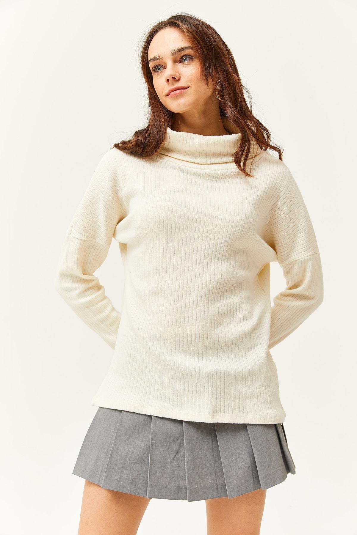 Ecru Plain Casual Blouse, Ecru, large image number 4