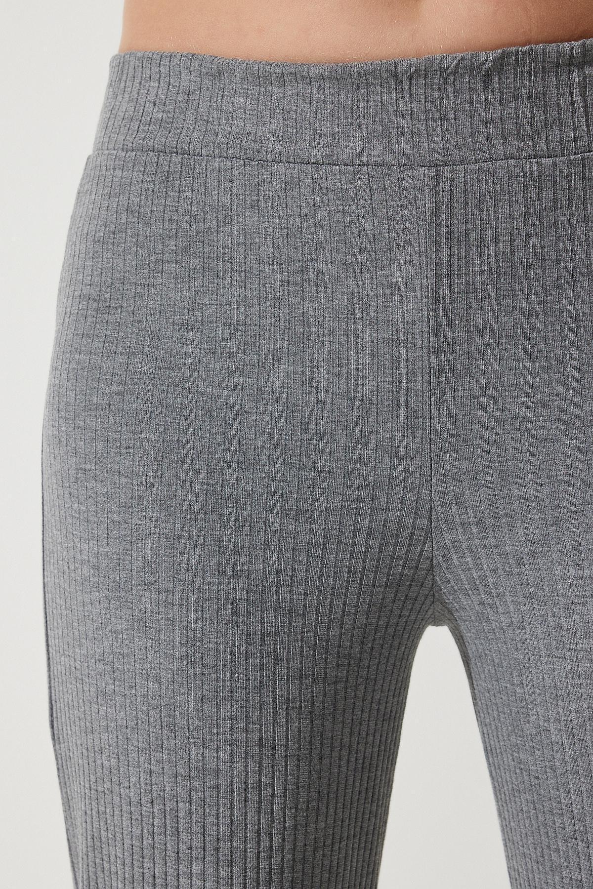 Grey Ribbed Knitted Co-Ord Set, , large image number 8