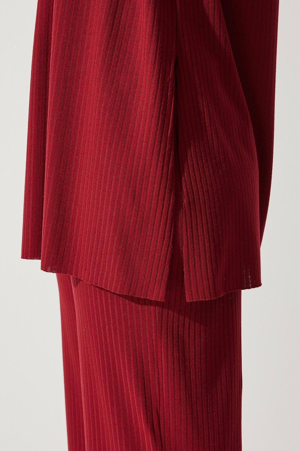 Red Corded Knitted Co-Ord Set, C101_5690, large image number 5