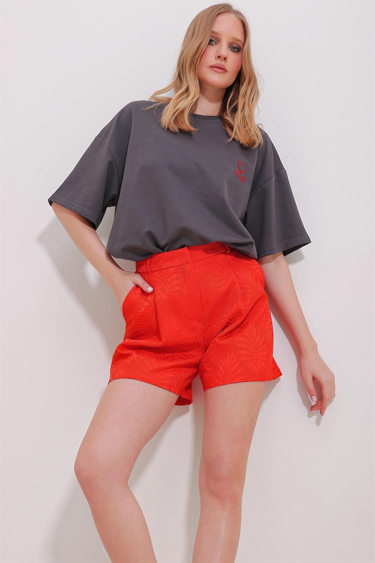 Grey Crew Neck Mom Embroidered T-Shirt, , medium