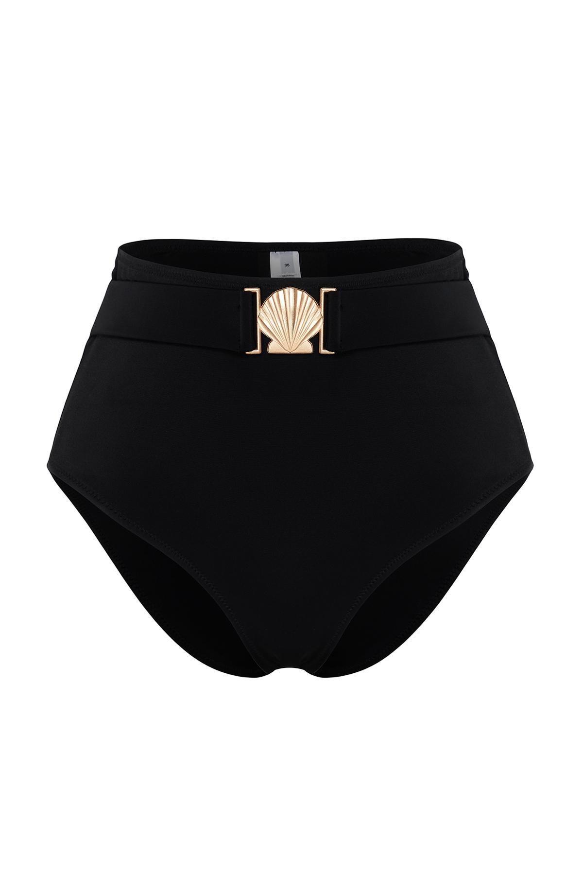 Black Accessory High Waist Bikini Bottom, C101_2094, large image number 4