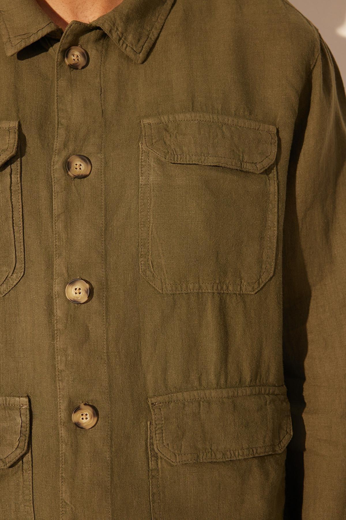Khaki Limited Edition Linen Jacket, , large image number 3