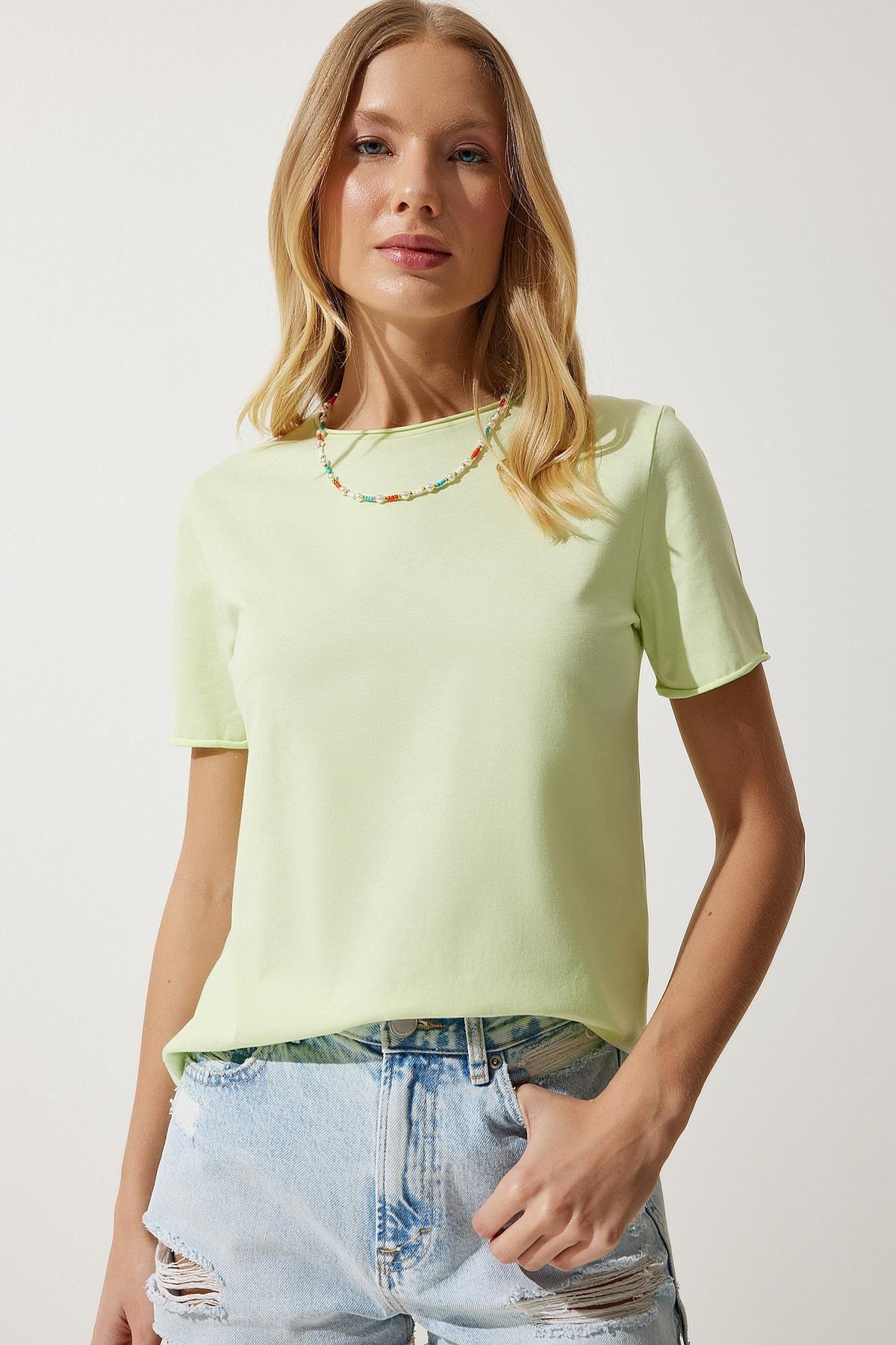 Green Crew Neck Knitted T-Shirt, , large image number 0