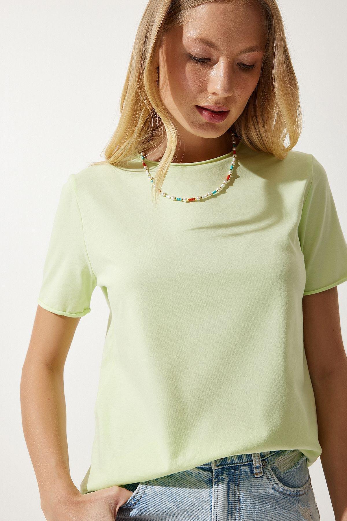 Green Crew Neck Knitted T-Shirt, , large image number 2
