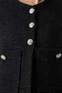 Happiness - Womens Black Wide Pocket Stylish Woven Jacket OH00055, Einzeln
