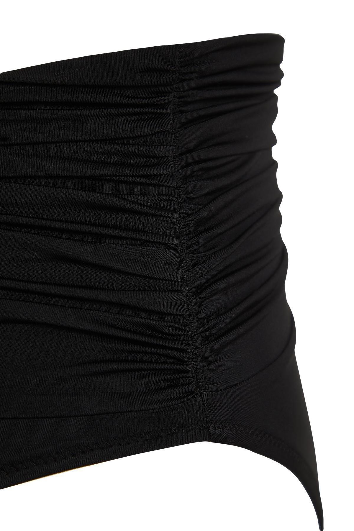Black High Waist Regular Bikini Bottom, C101_2094, large image number 5