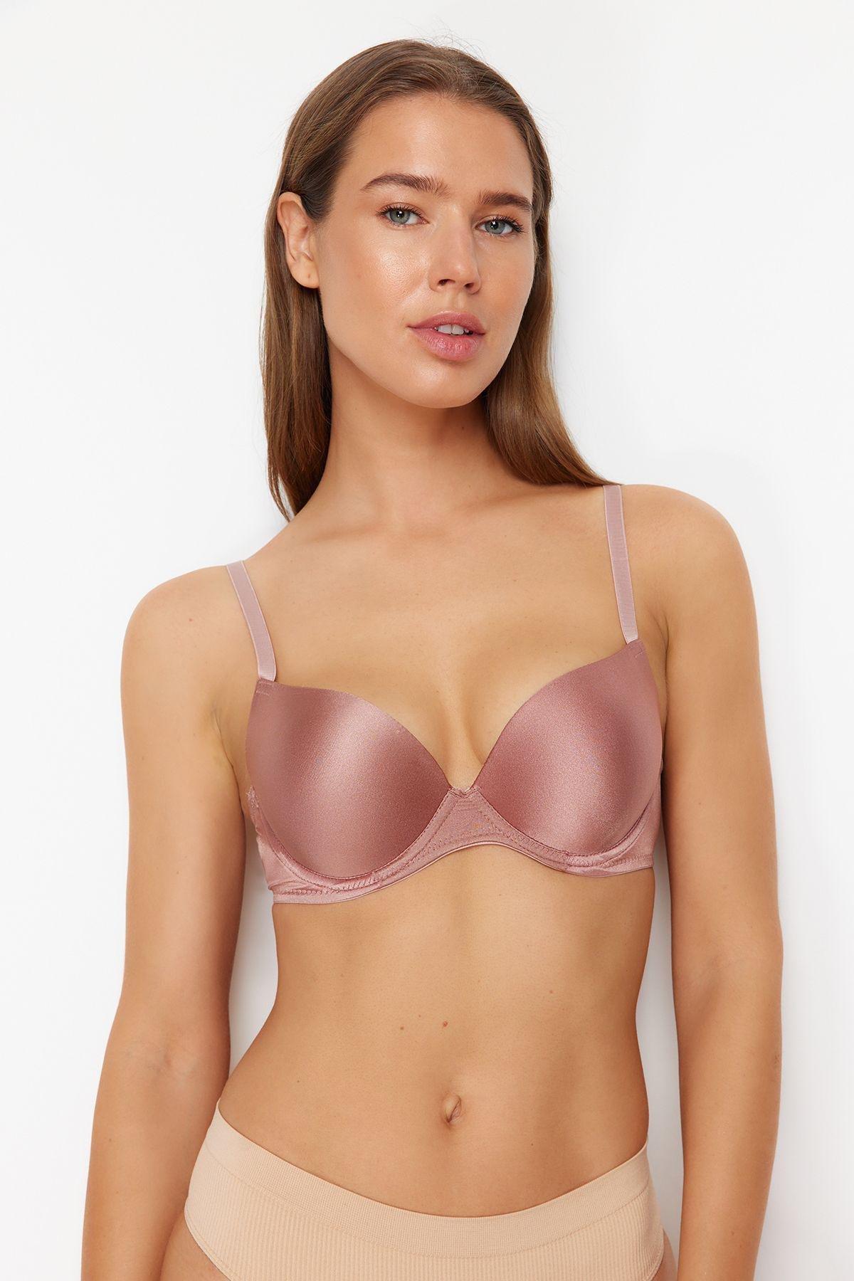 Multicolour Polyamide Push Up Knitted Bra, Set Of 3, , large image number 2
