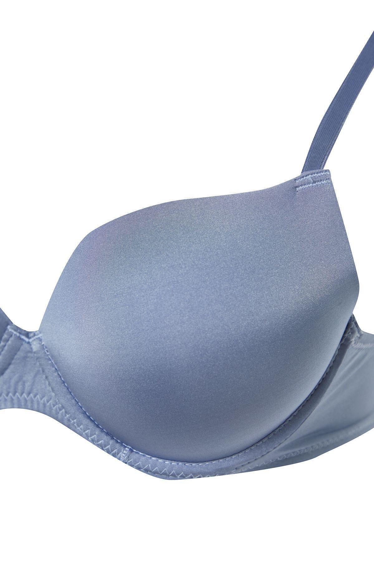 Multicolour Polyamide Push Up Knitted Bra, Set Of 3, , large image number 7