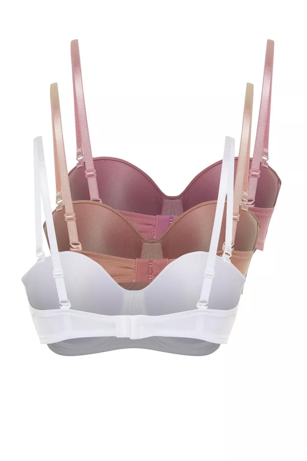 Multicolour Strapless Knitted Bra, Set Of 3, C101_5710, large image number 6