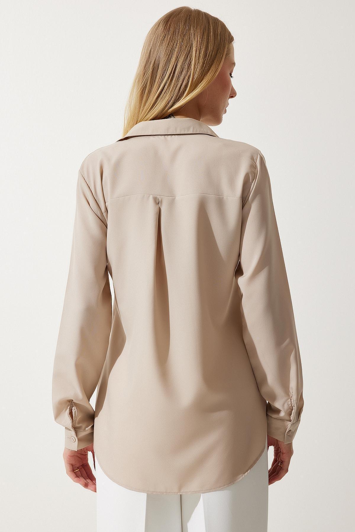 Mink Textured Basic Shirt, , large image number 1