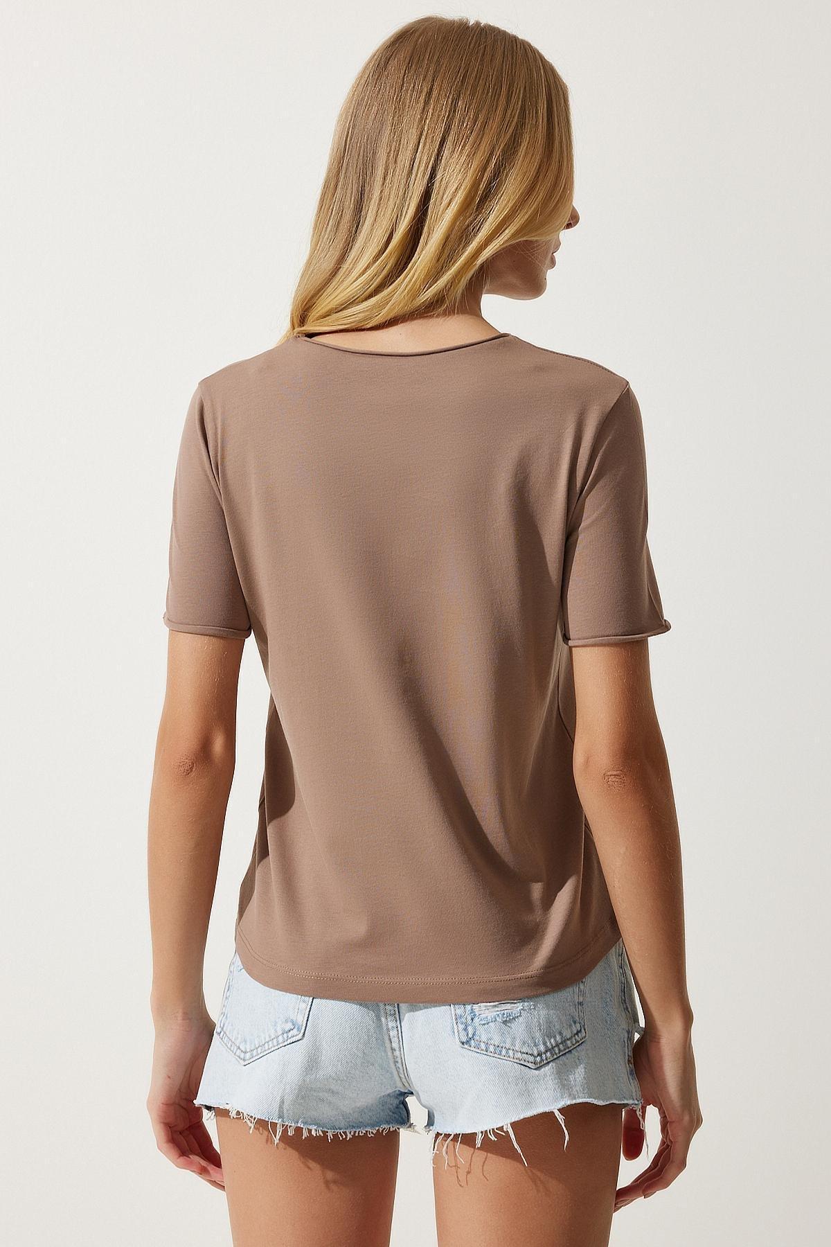 Multicolour Basic Knitted T-Shirt, Set Of 2, White Mink, large image number 5