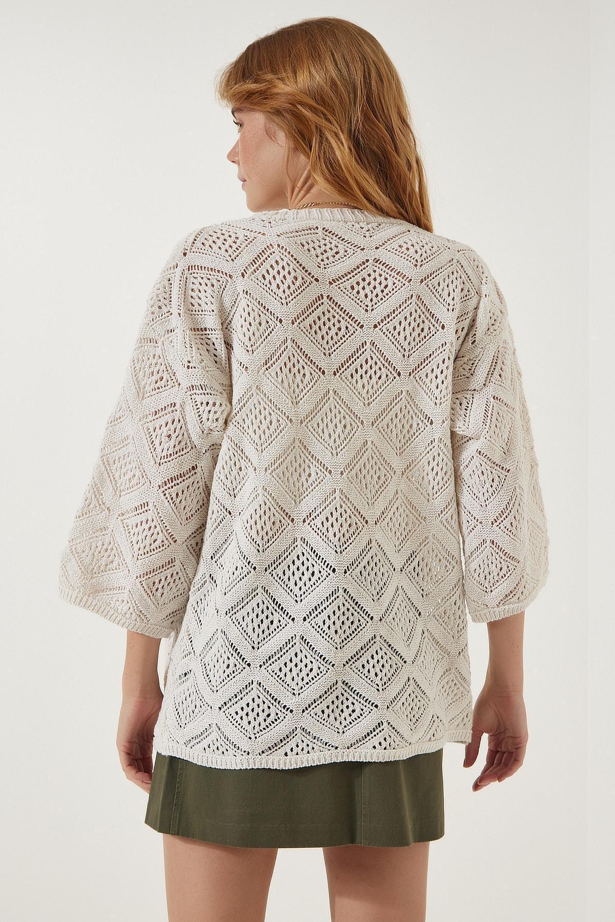 Cream Seasonal Knitwear Cardigan, Cream, large image number 2