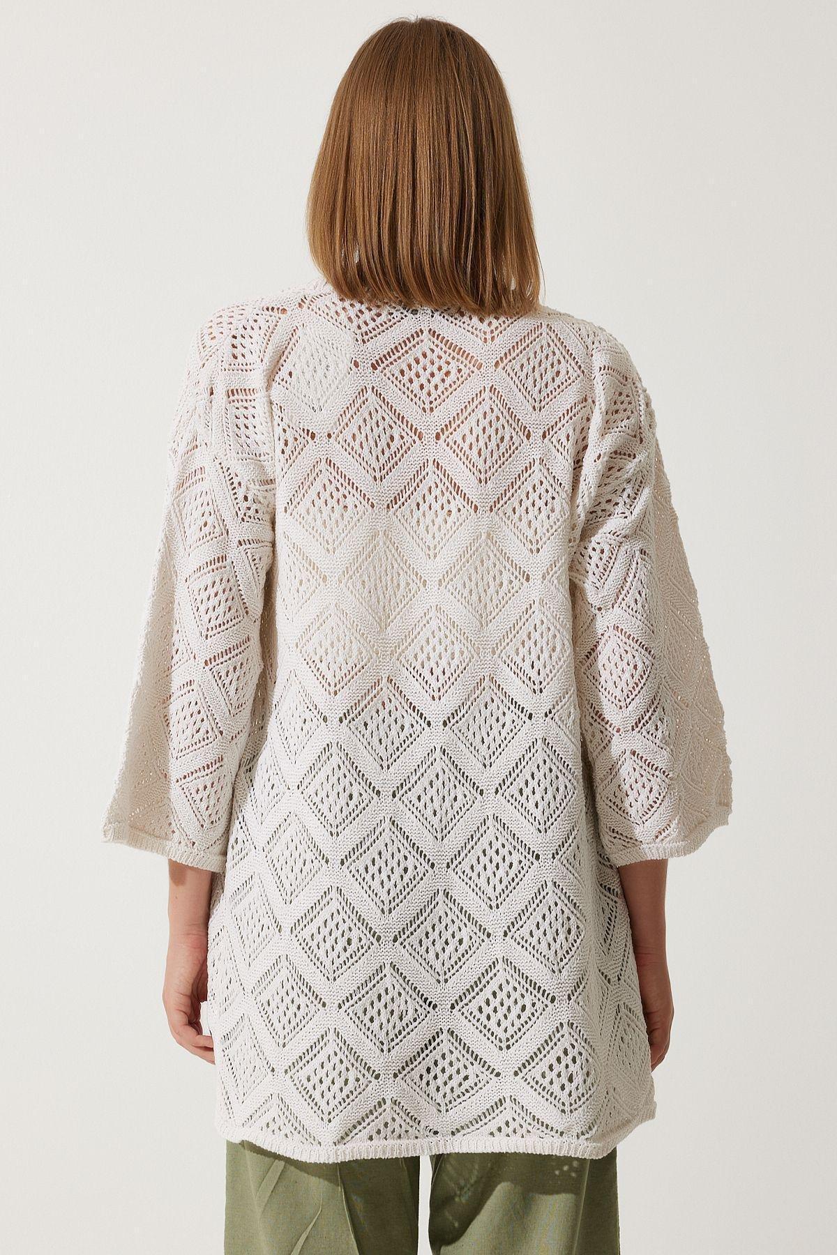 Cream Seasonal Knitwear Cardigan, Cream, large image number 4