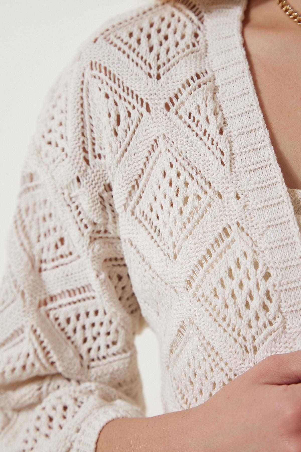 Cream Seasonal Knitwear Cardigan, Cream, large image number 6