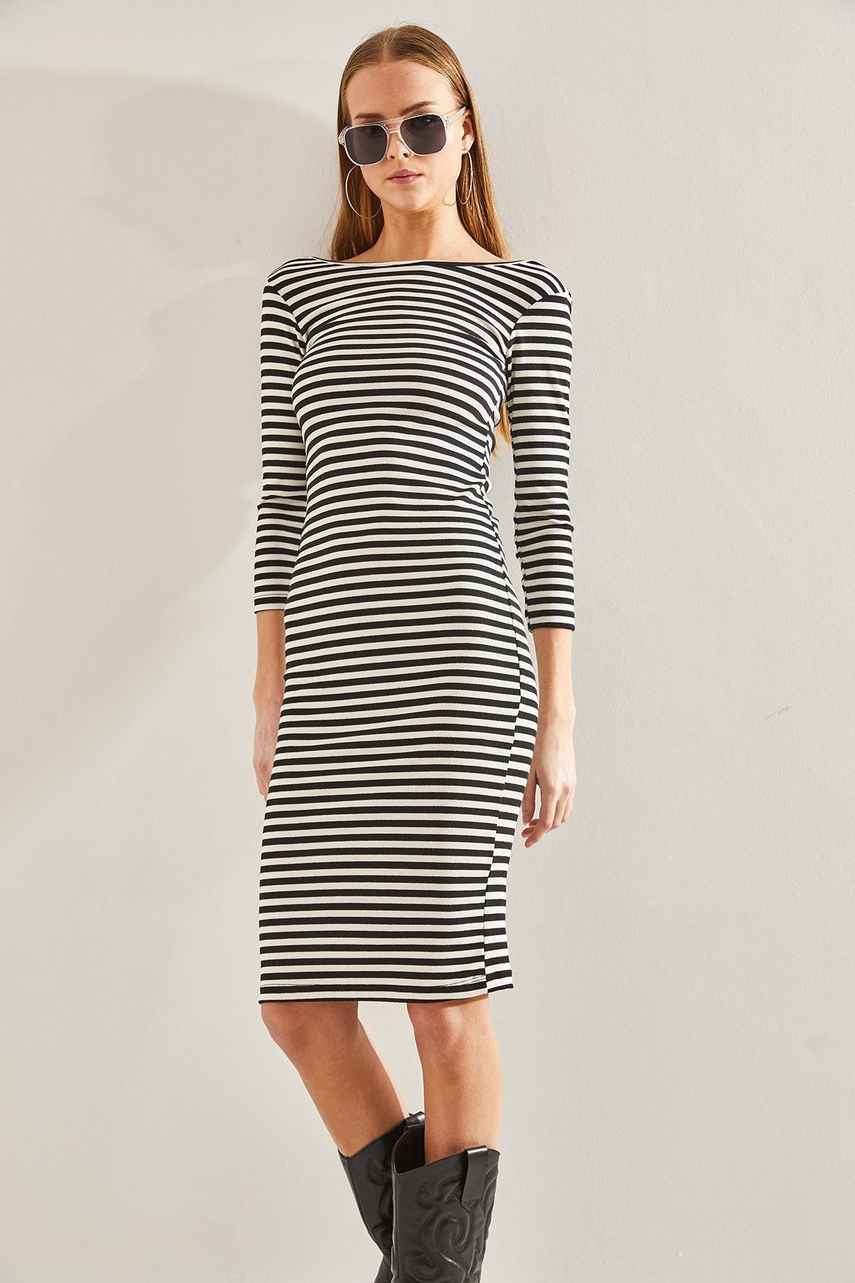 Multicolour Striped Dress, , large image number 2