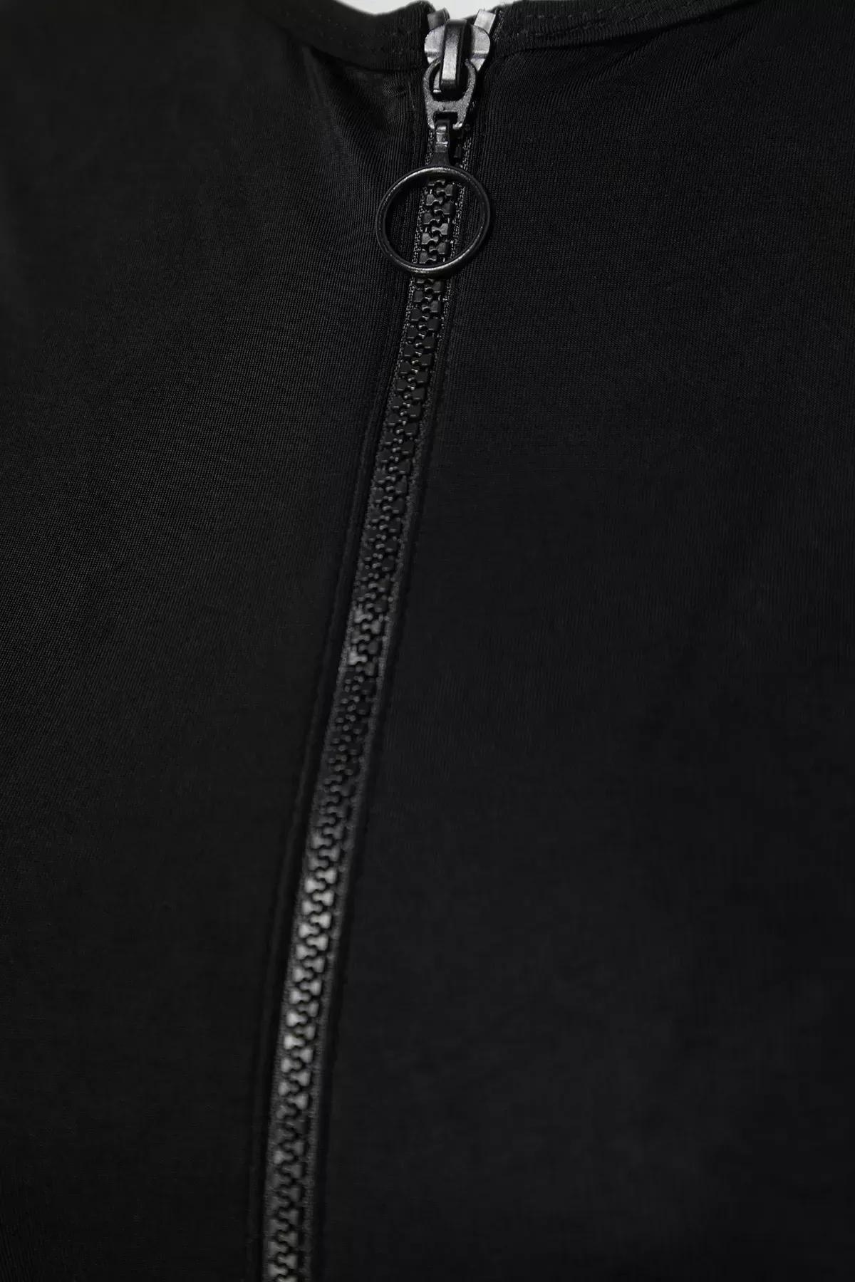 Black Halter Neck Swimsuit, C101_5720, large image number 6