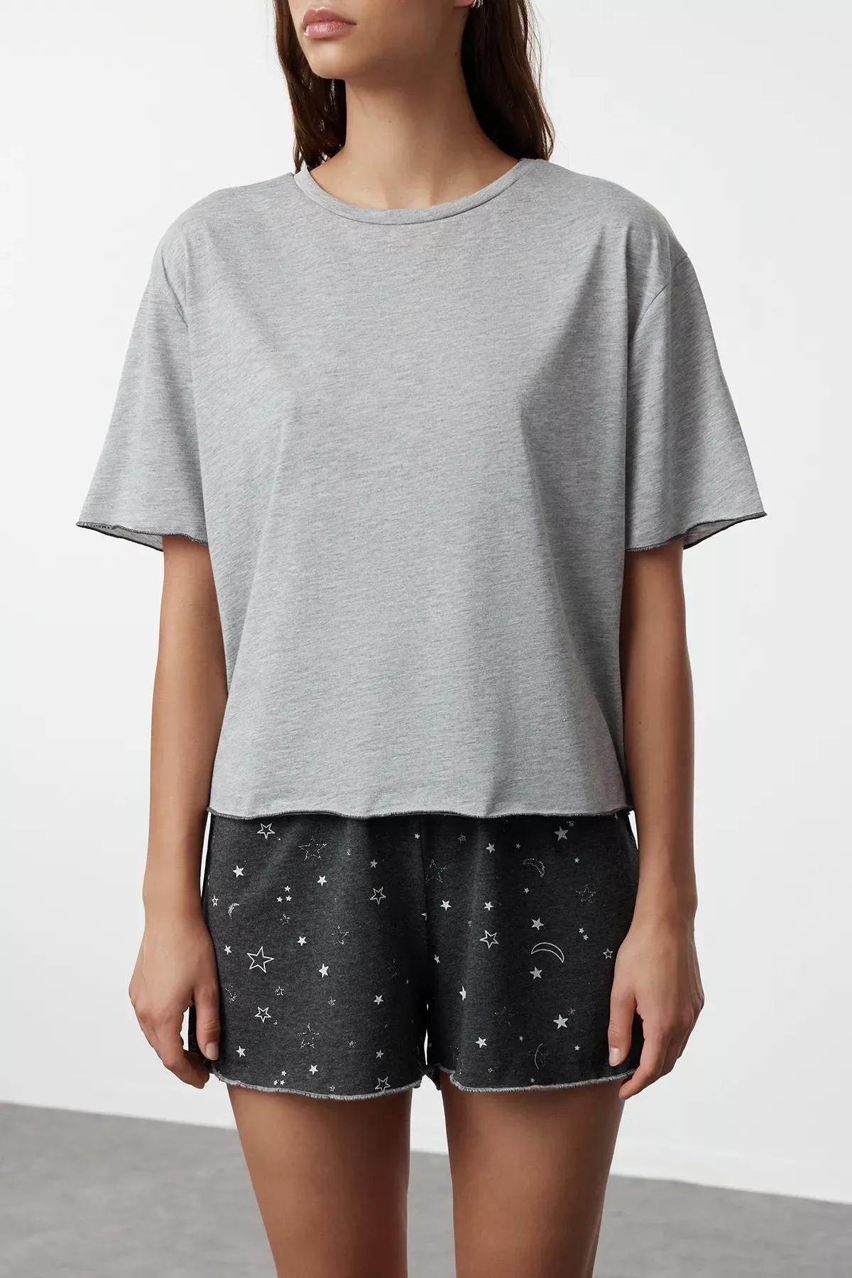 Grey Galaxy Pajama Set, , large image number 2