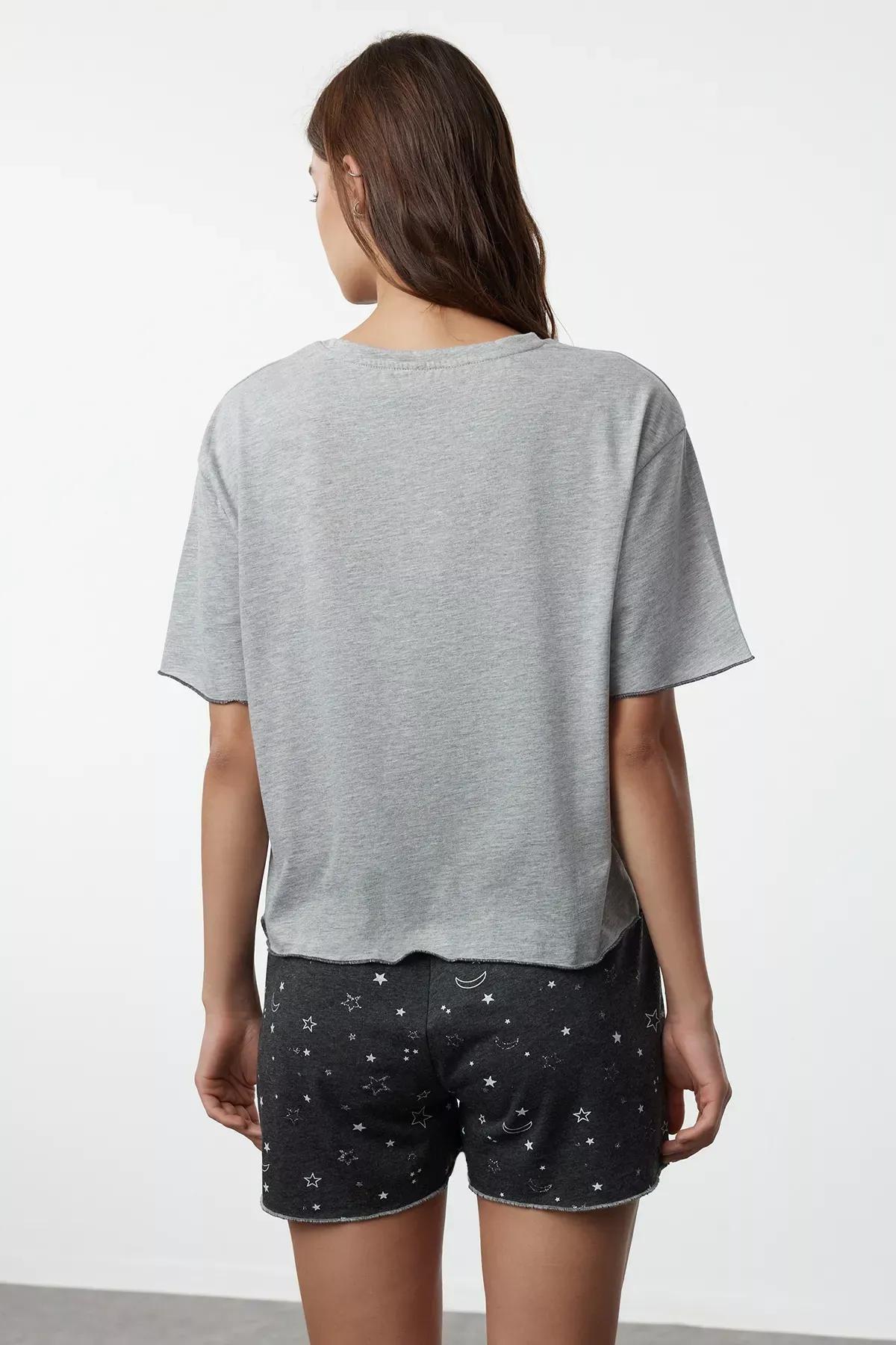 Grey Galaxy Pajama Set, , large image number 4