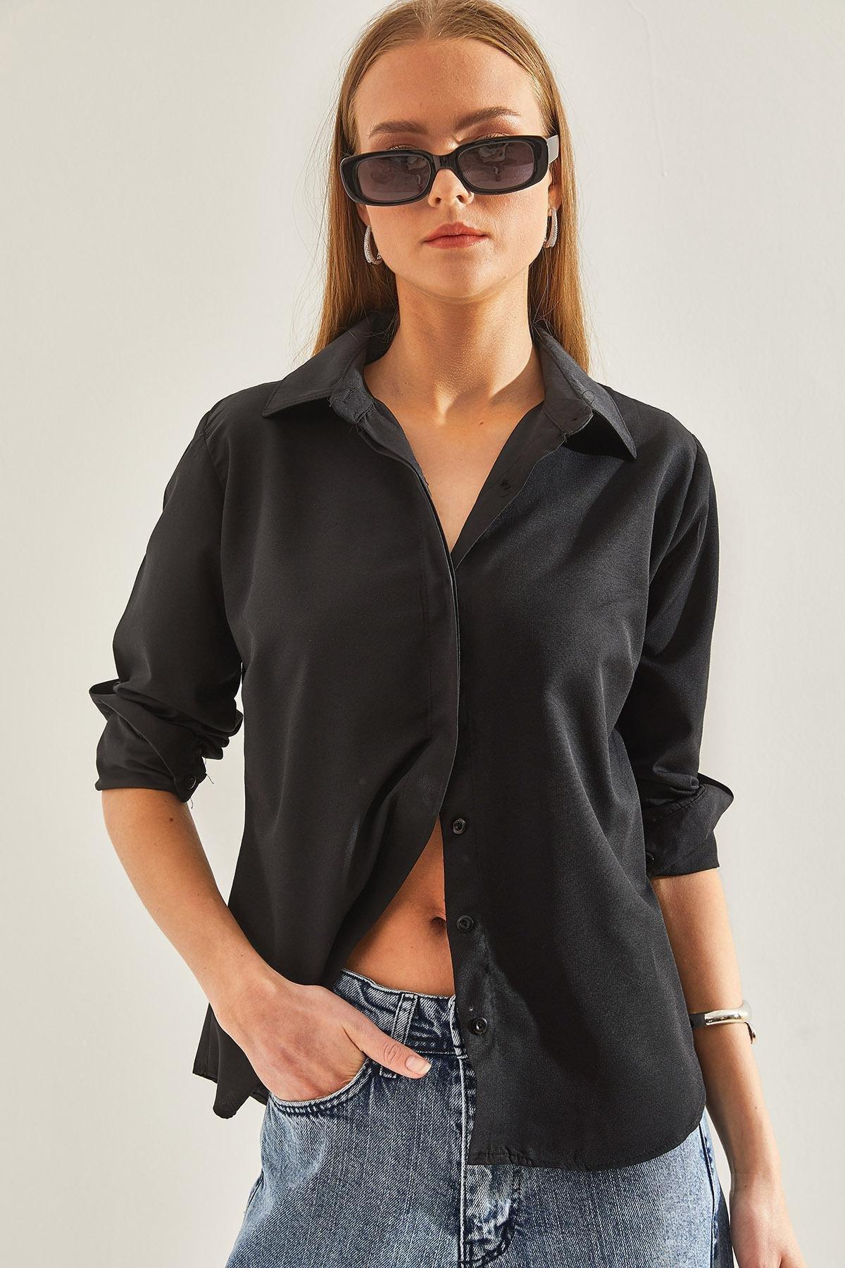Black Basic Shirts, , large image number 0