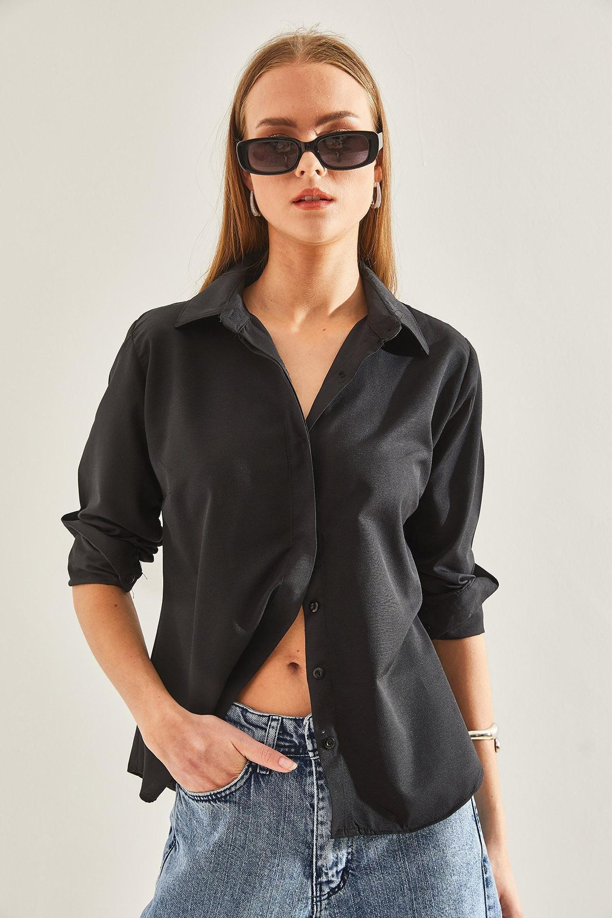 Black Basic Shirts, , large image number 1