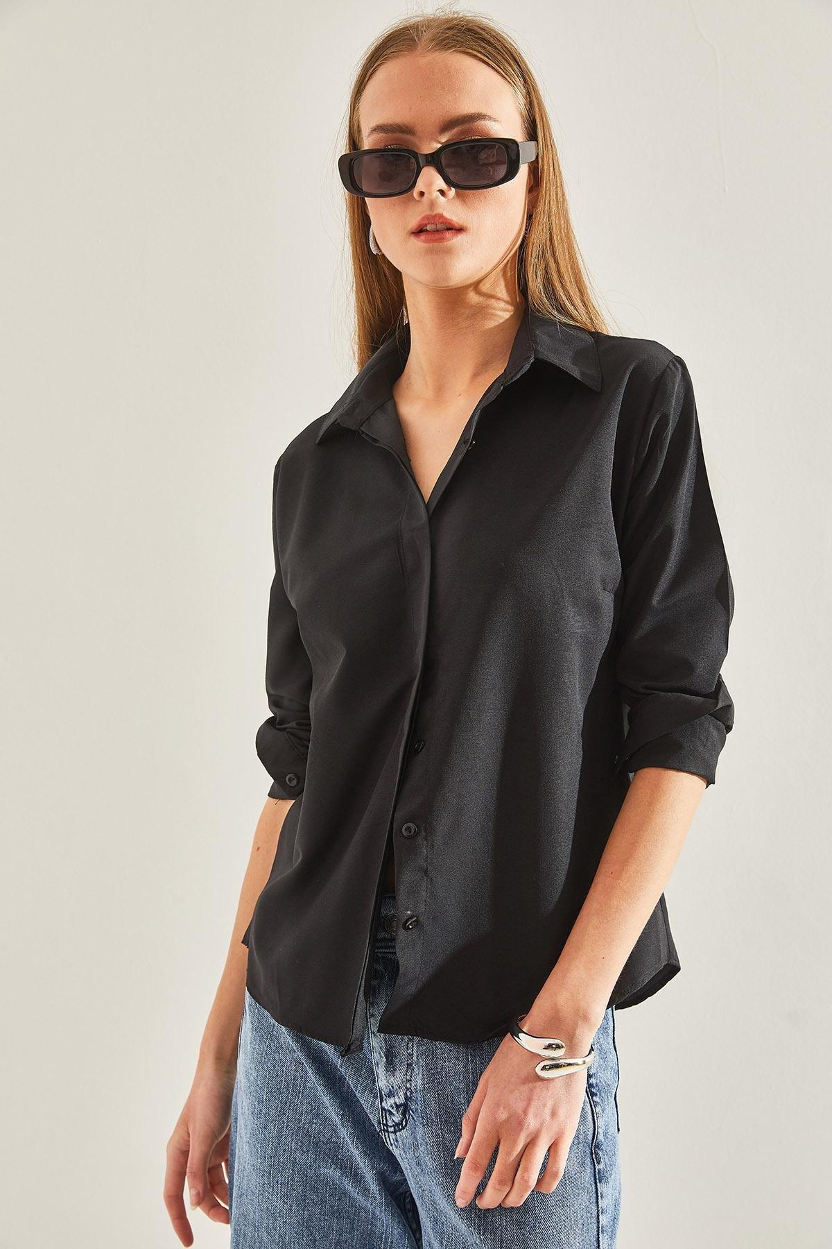 Black Basic Shirts, , large image number 2