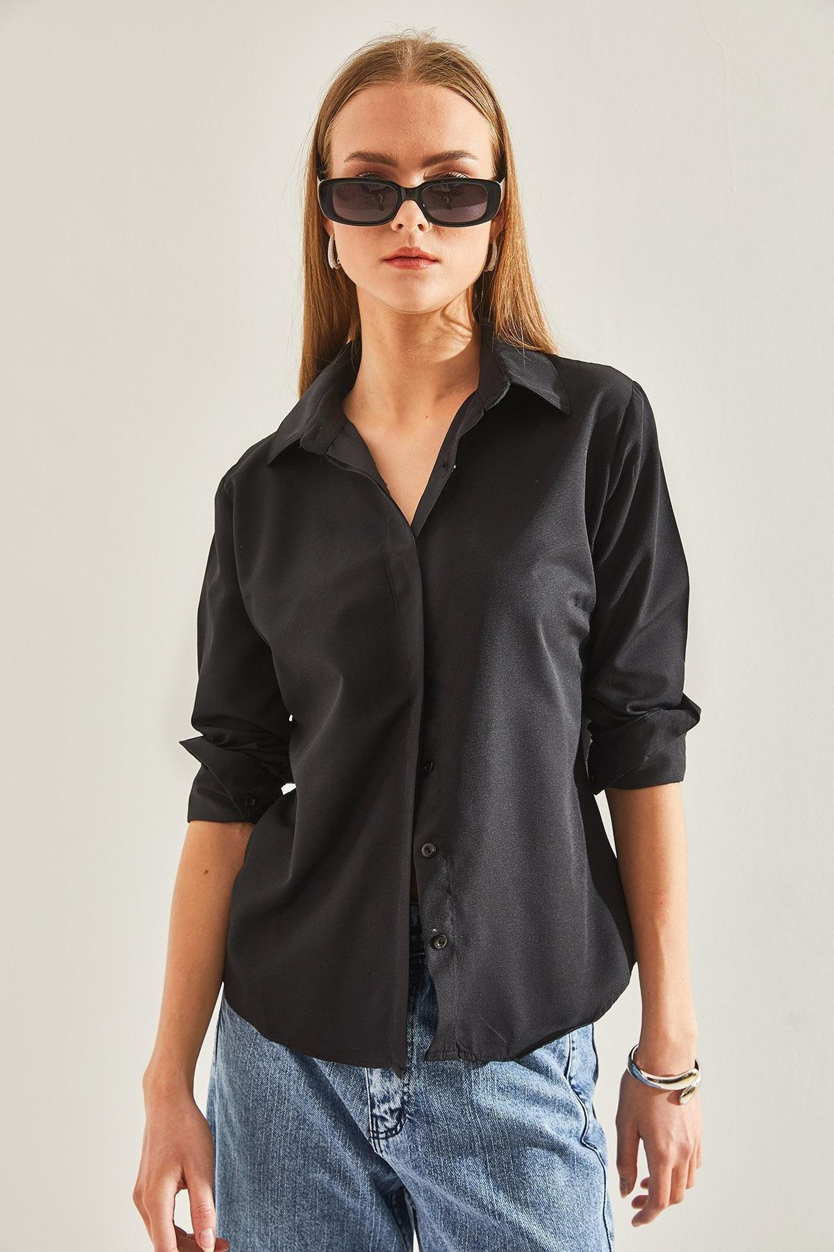 Black Basic Shirts, , large image number 3