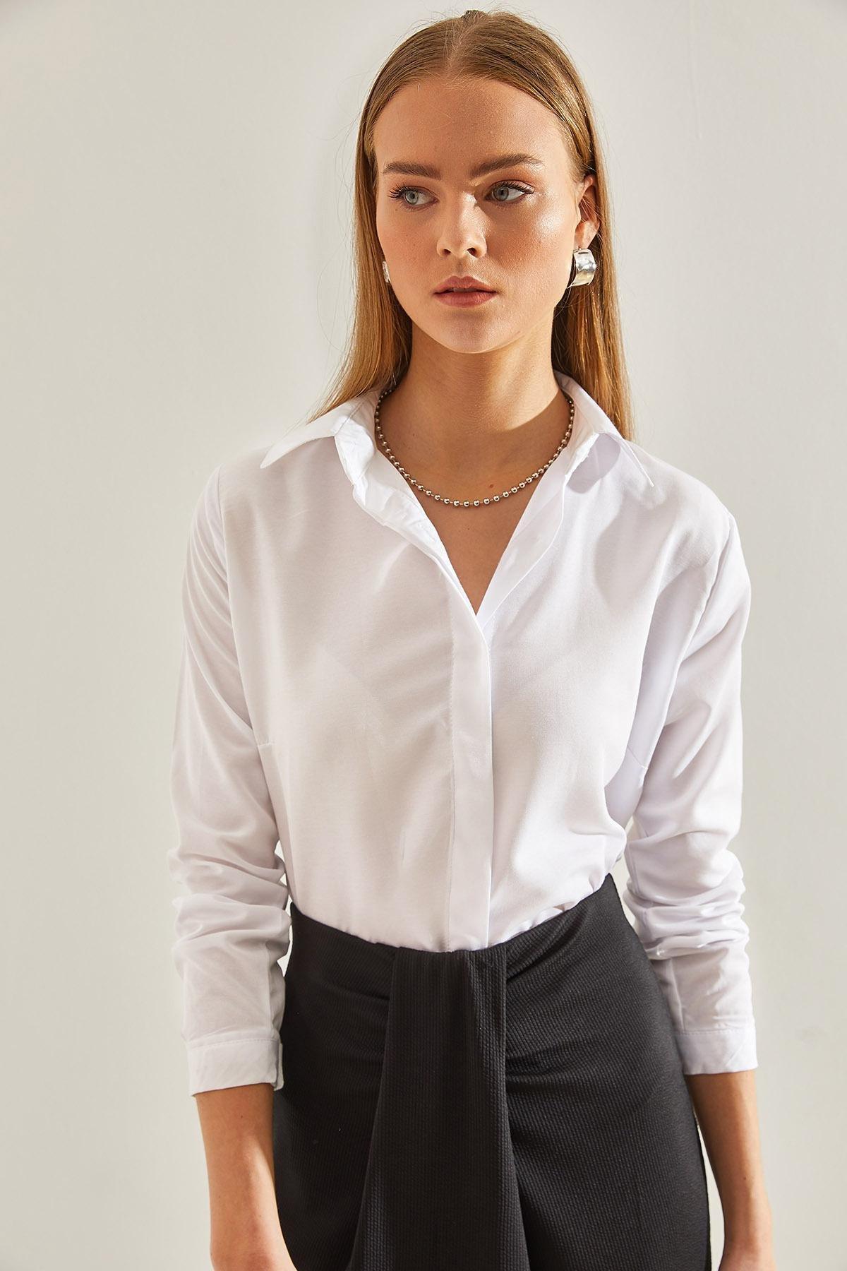White Basic Shirts, , large image number 0