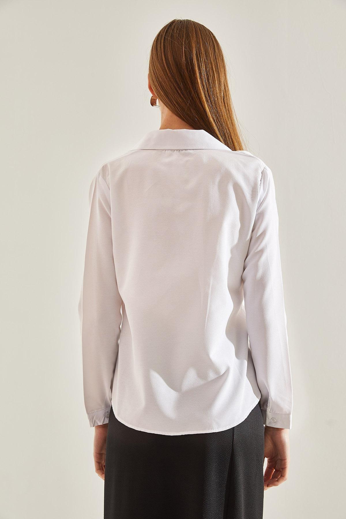 White Basic Shirts, , large image number 1