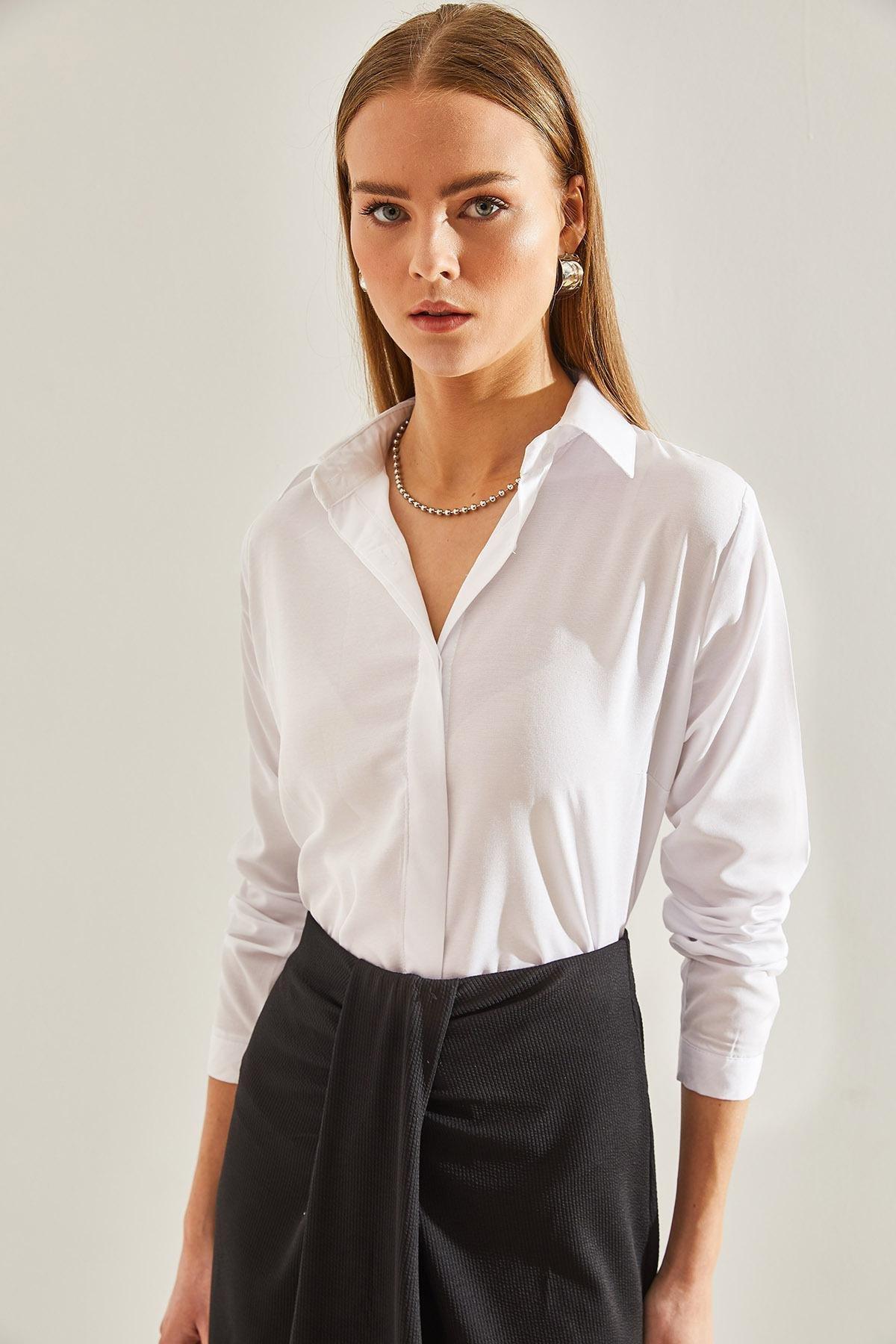 White Basic Shirts, , large image number 2