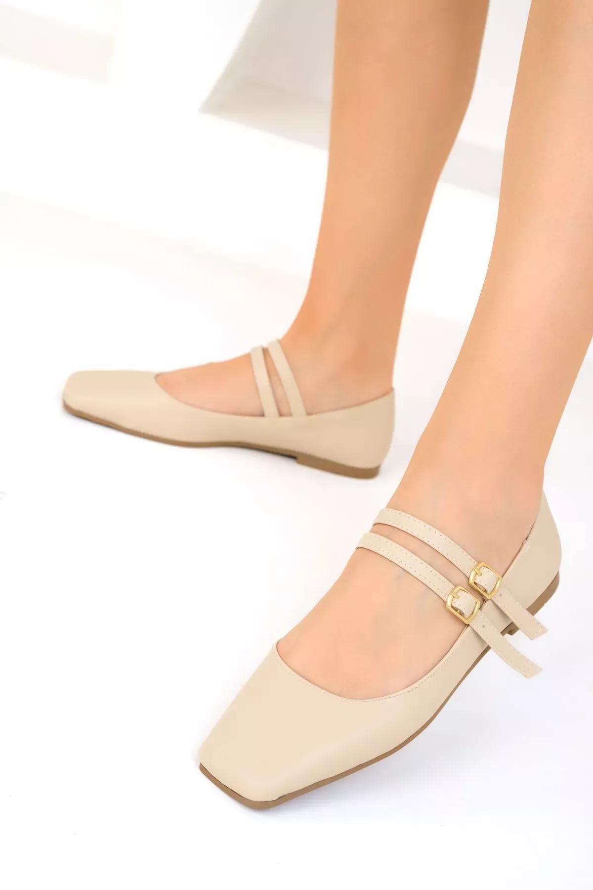 Beige Ballerinas, , large image number 2