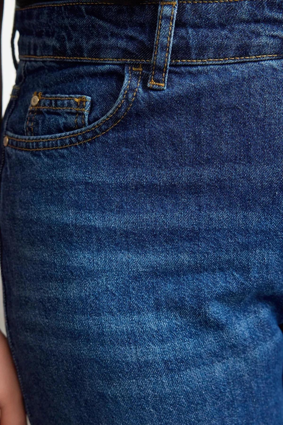 Blue Faded Plus Wide Jeans, , large image number 3