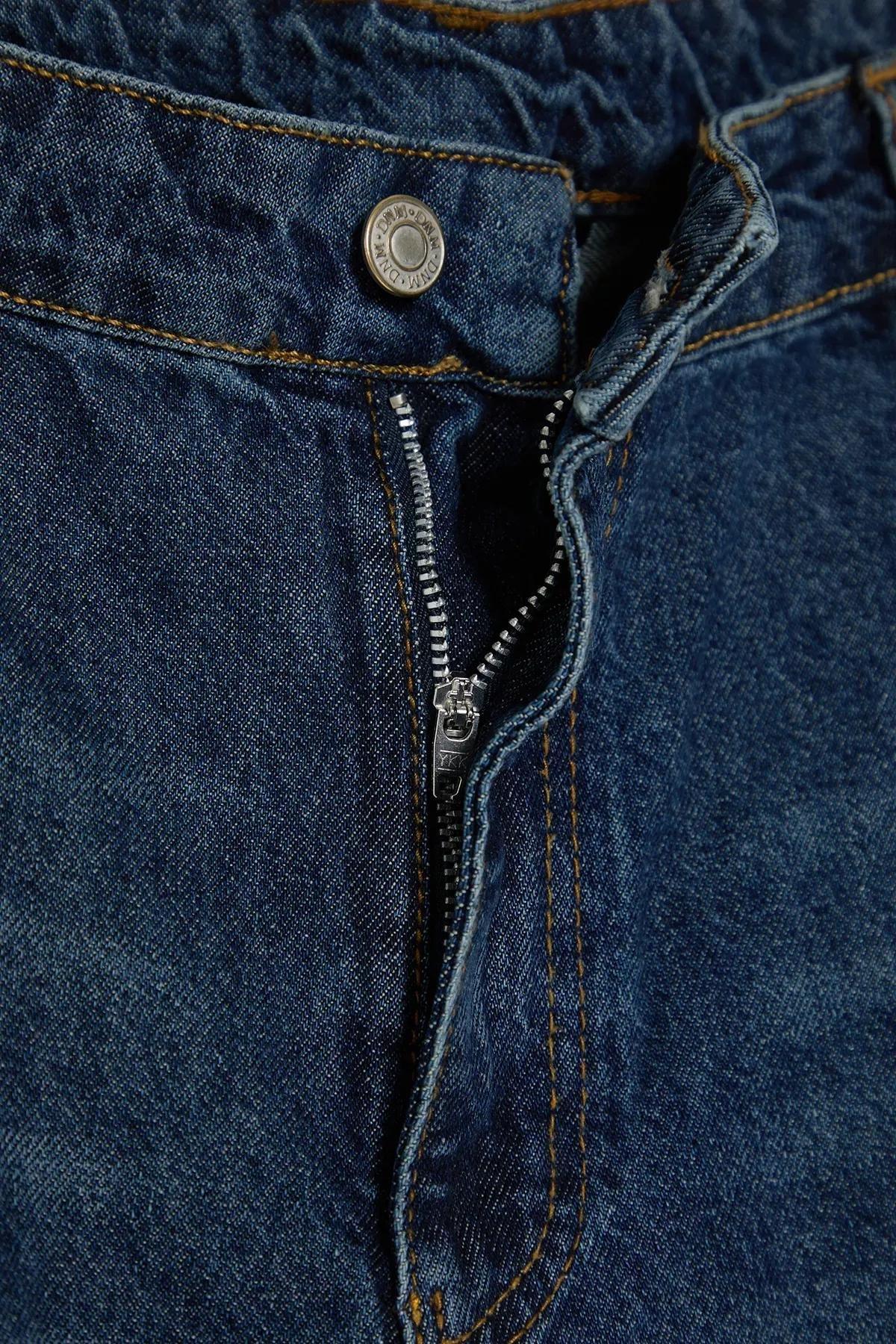 Blue Faded Plus Wide Jeans, , large image number 5