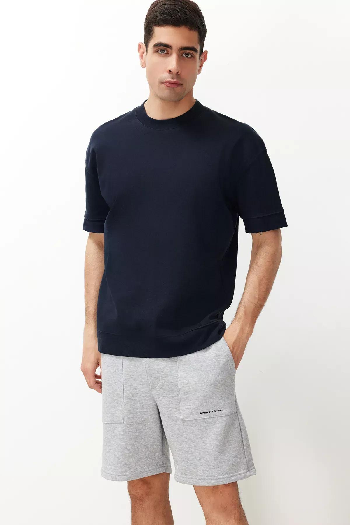 Grey Printed Shorts, , large image number 1