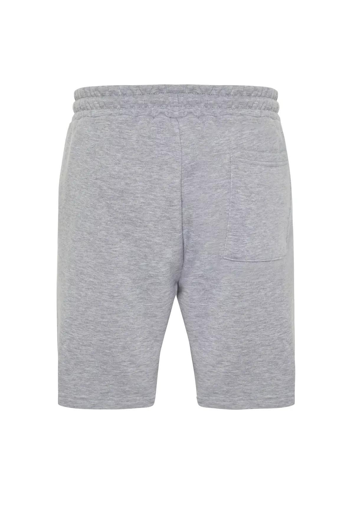 Grey Printed Shorts, , large image number 6