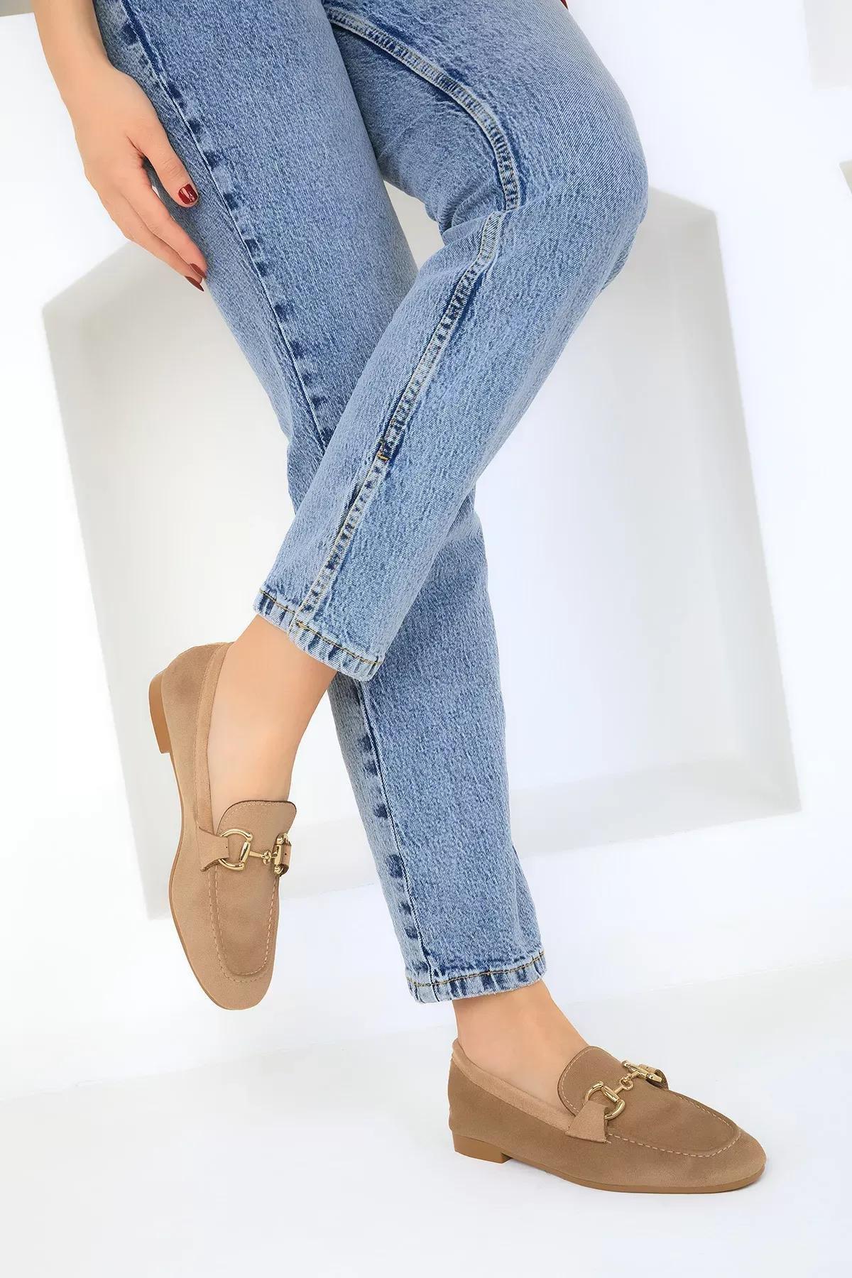 Brown Suede Loafers, , large image number 1