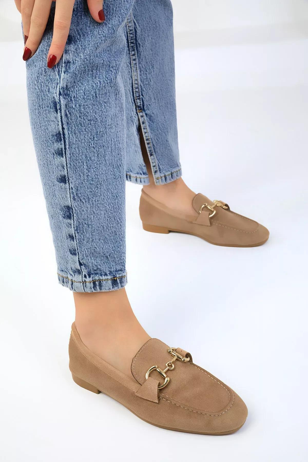 Brown Suede Loafers, , large image number 2
