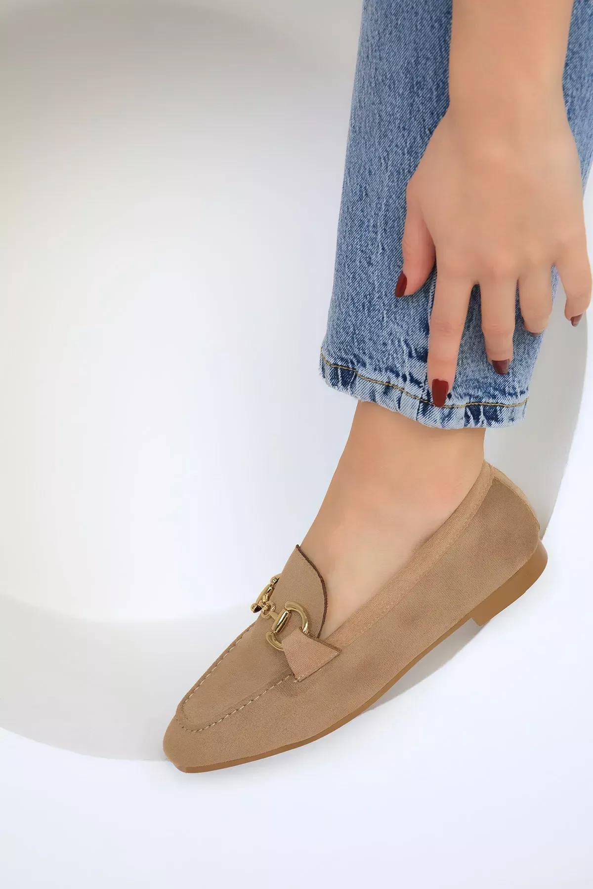 Brown Suede Loafers, C101_2875, large image number 3