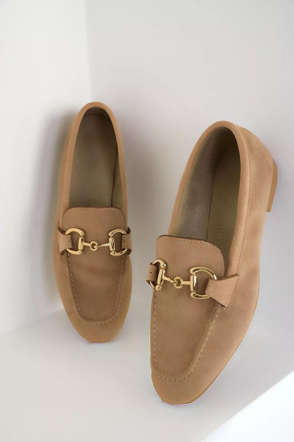 Brown Suede Loafers, C101_2875, large image number 4