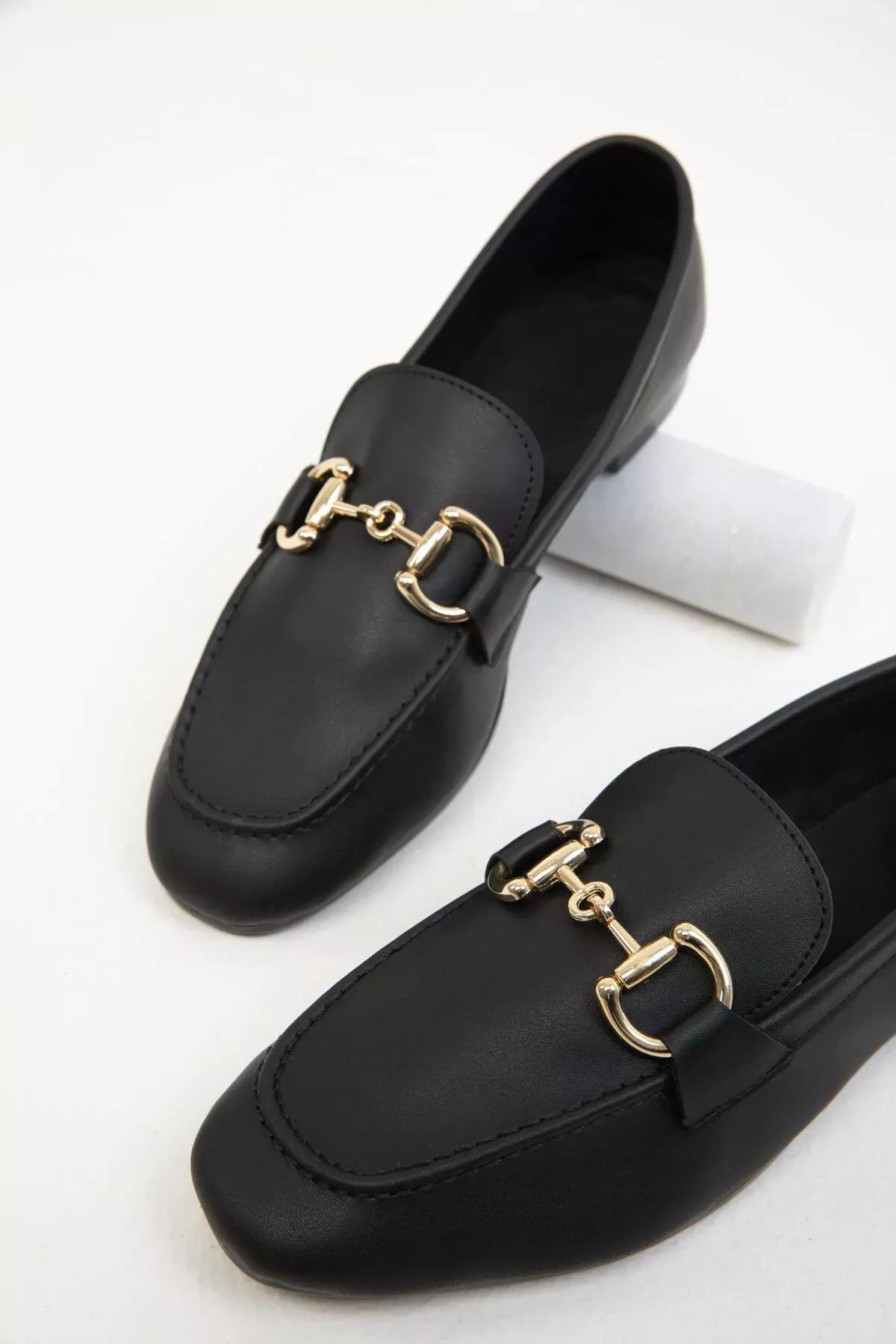 Black Loafer Shoes, , large image number 1