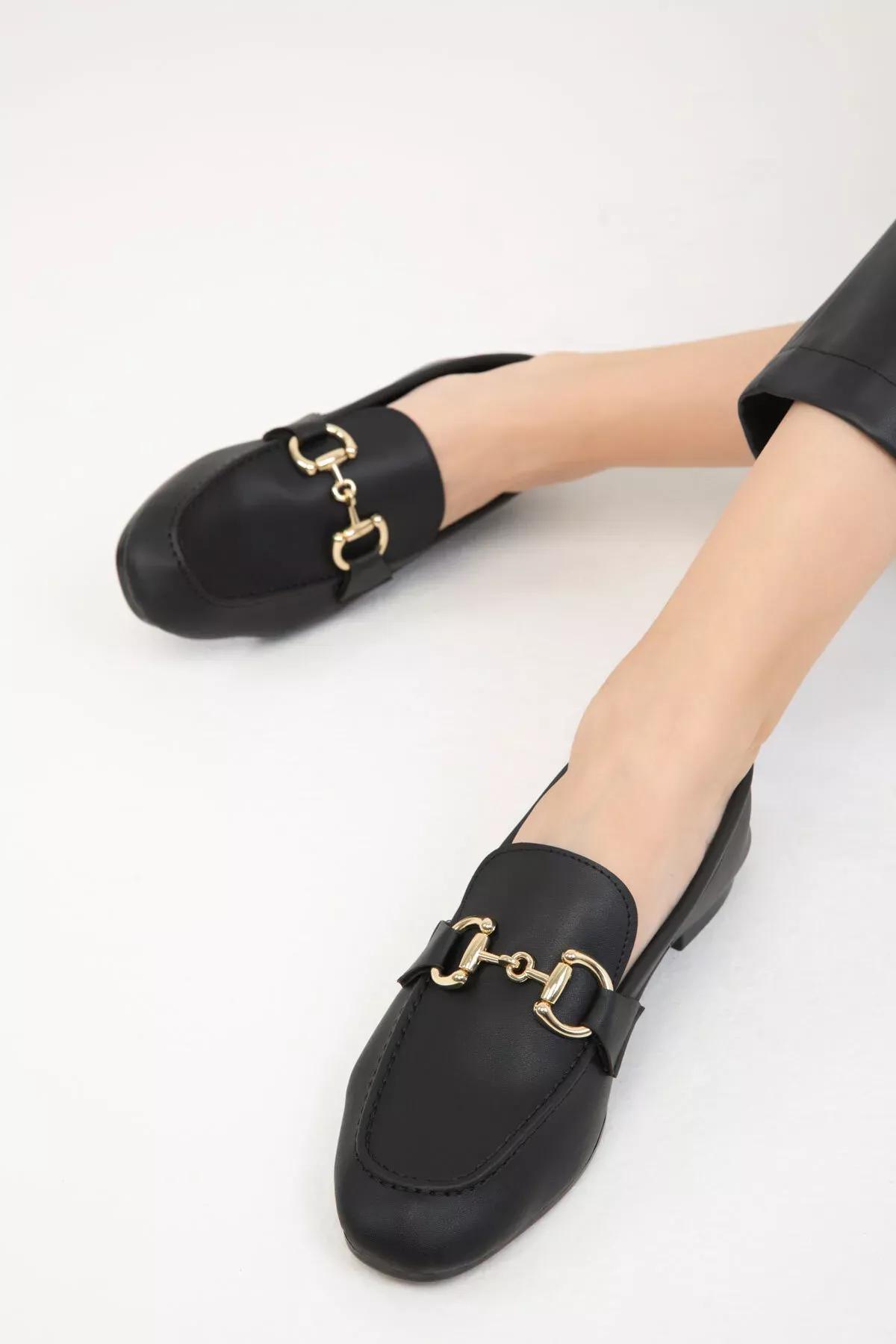 Black Loafer Shoes, , large image number 2