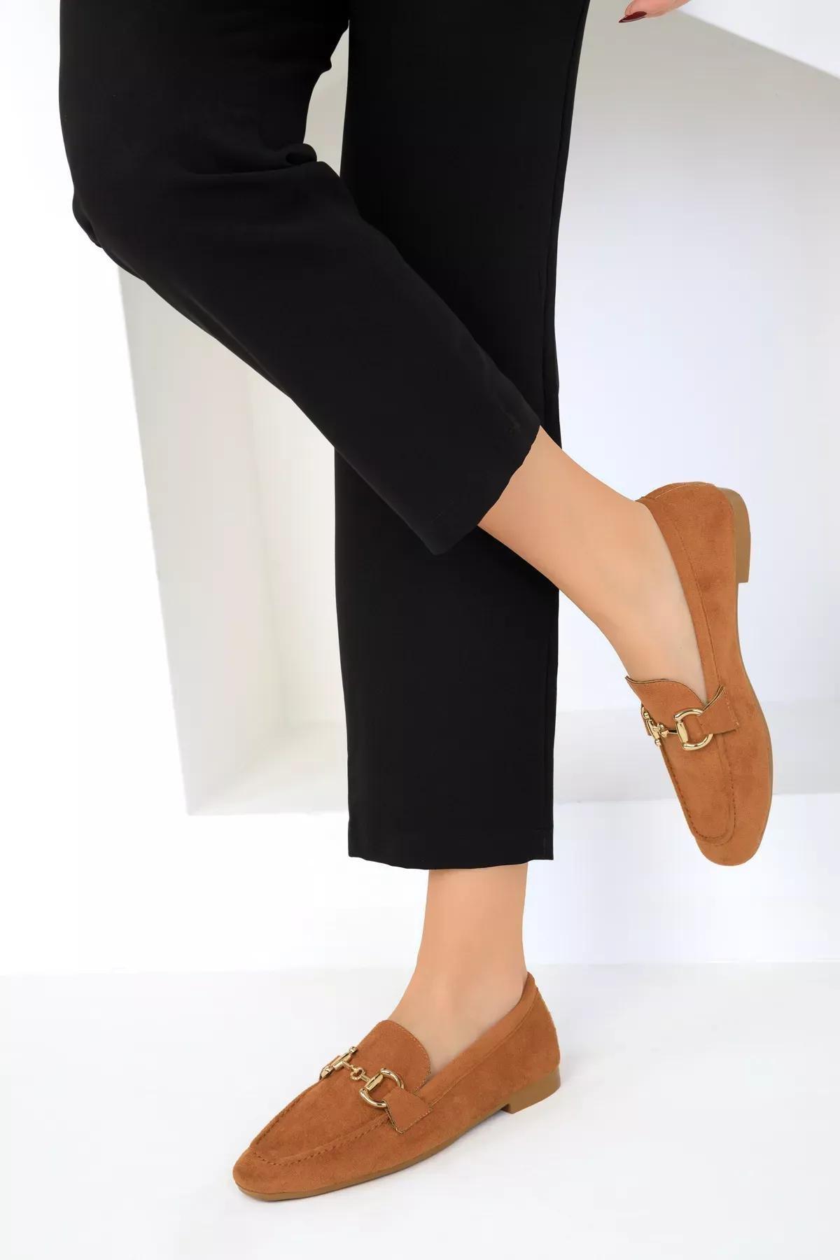 Brown Suede Loafers, , large image number 0