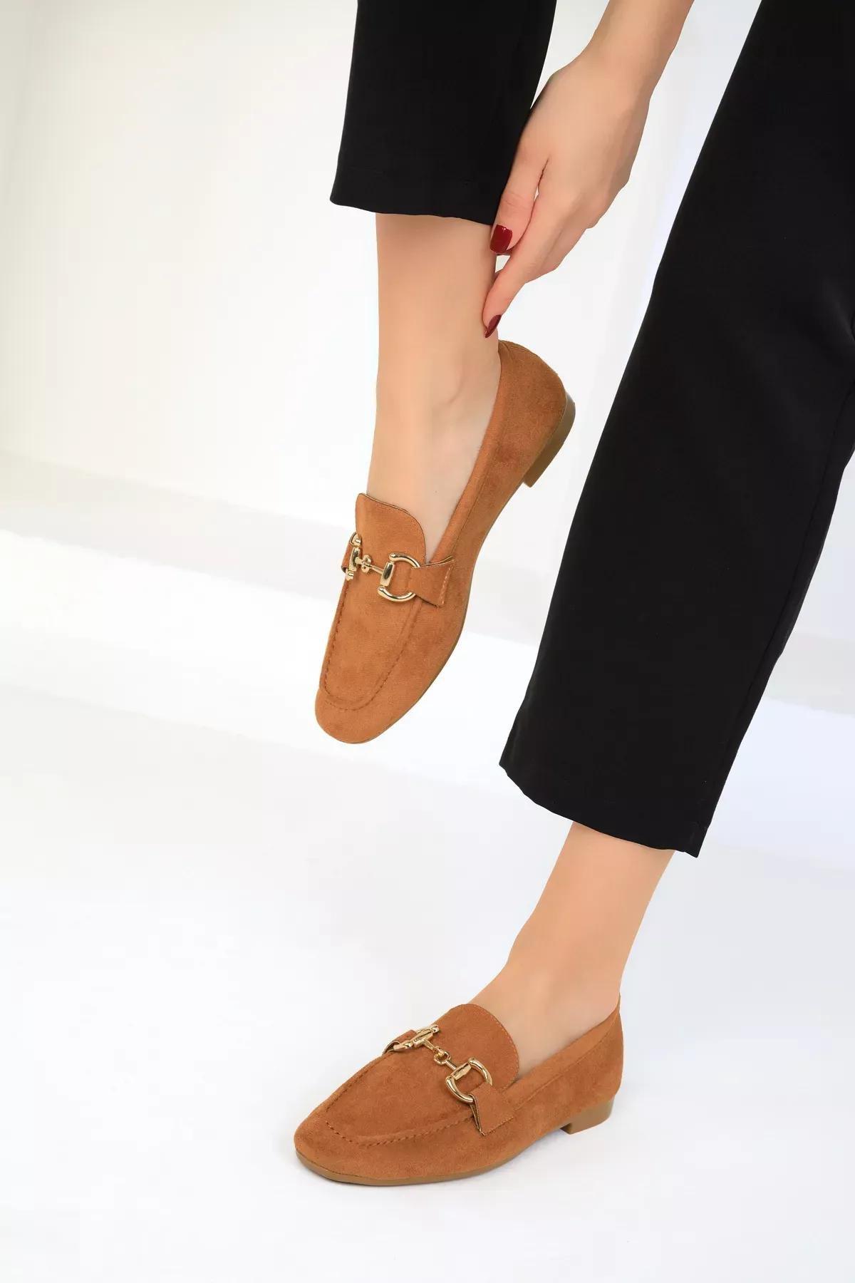 Brown Suede Loafers, , large image number 1
