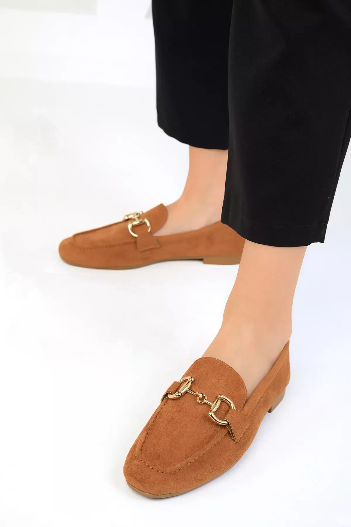 Brown Suede Loafers, , large image number 2