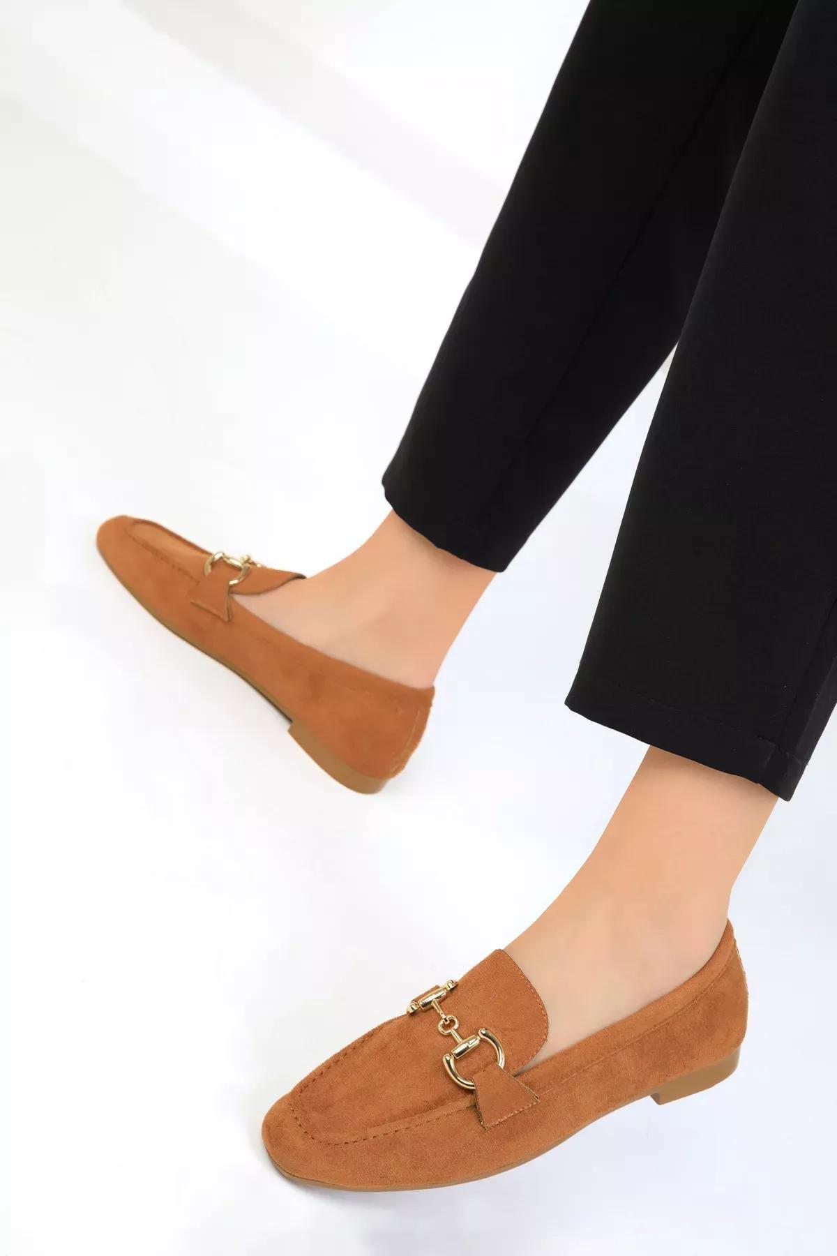 Brown Suede Loafers, , large image number 3